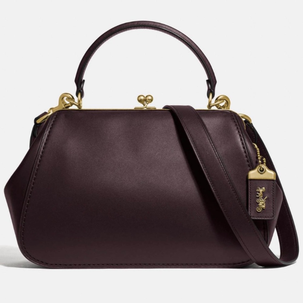 ♥ Coach Oxblood Frame Bag ♥ NEW With Tags